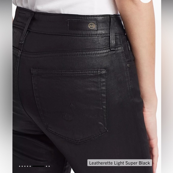 AG Adriano Goldschmied Farrah High-Rise Ankle Faux Leather Skinny Pants size 25 - Picture 6 of 12